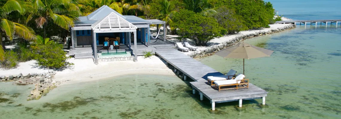 Private beaches and villas in Belize