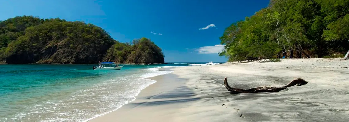 White sand beach in Guanacaste, Papagayo Gulf