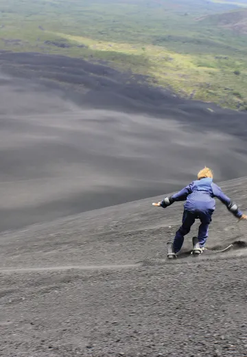 Sand Sliding adventure NIcaragua, Volcano