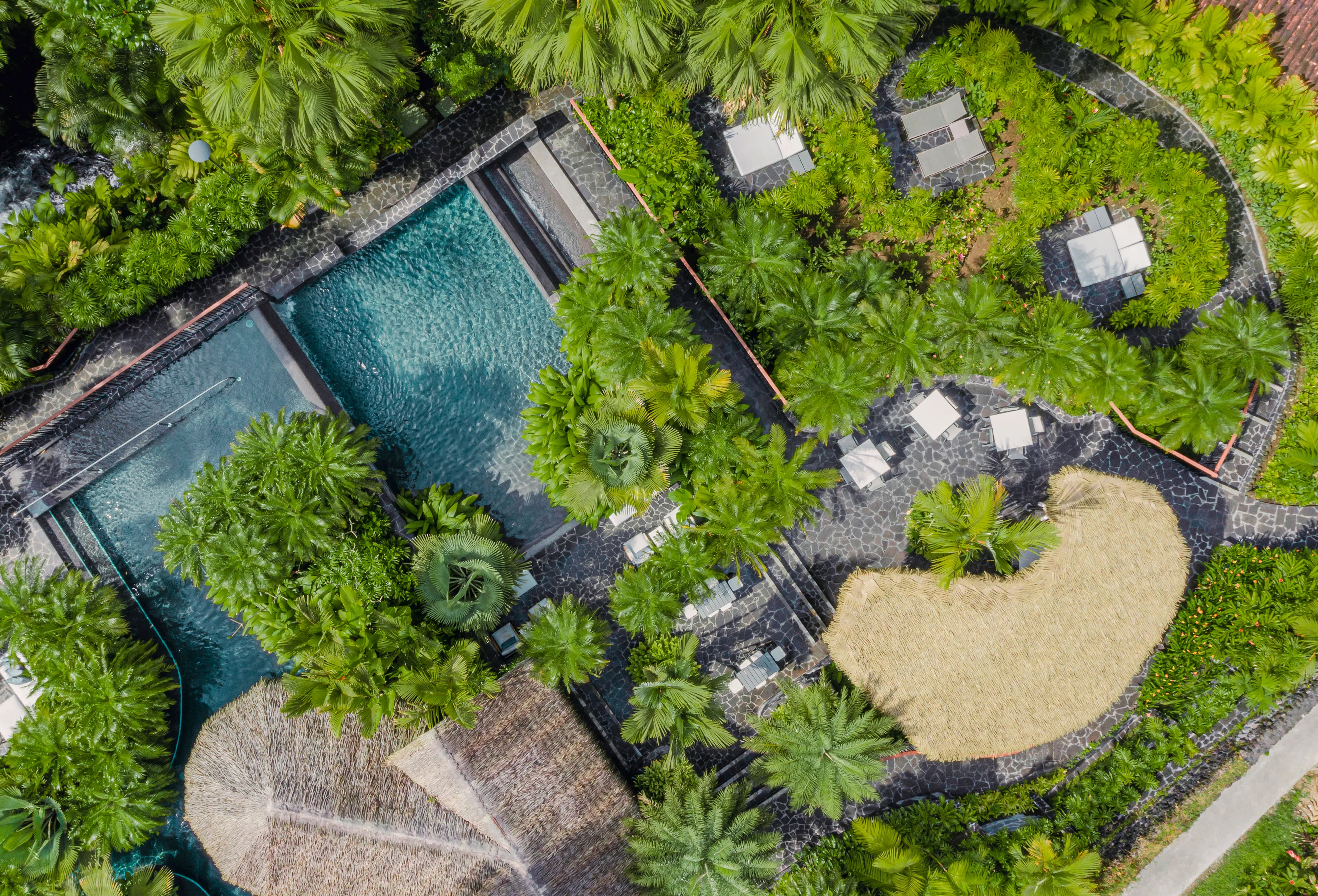 Aerial view of Tabacon Hotsprings