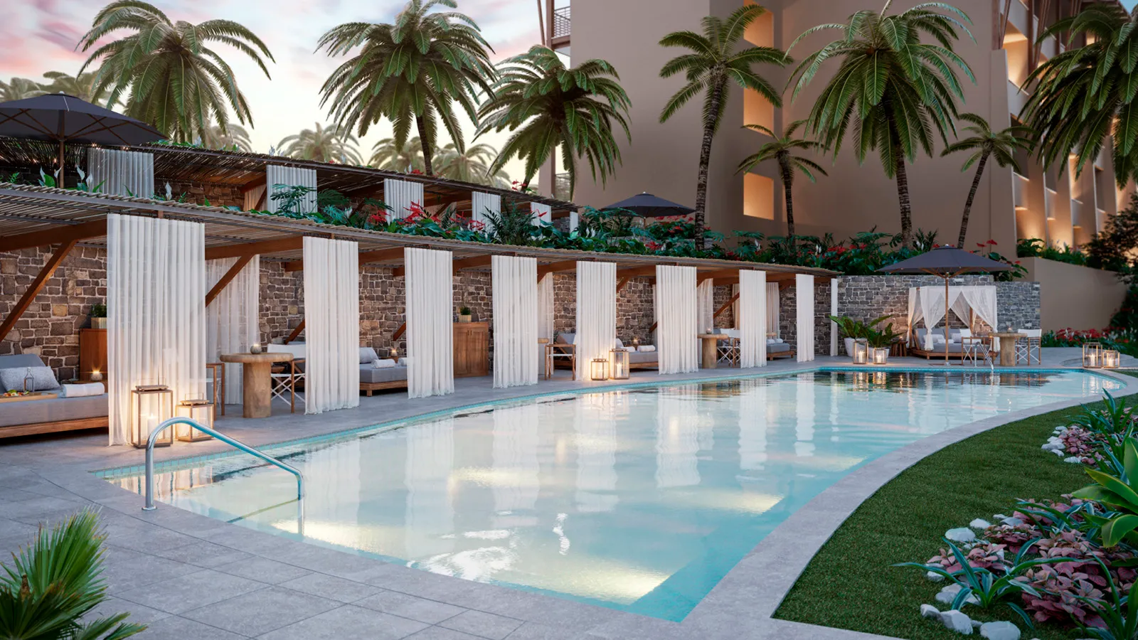 Common areas and pool at Fourseasons Costa Rica