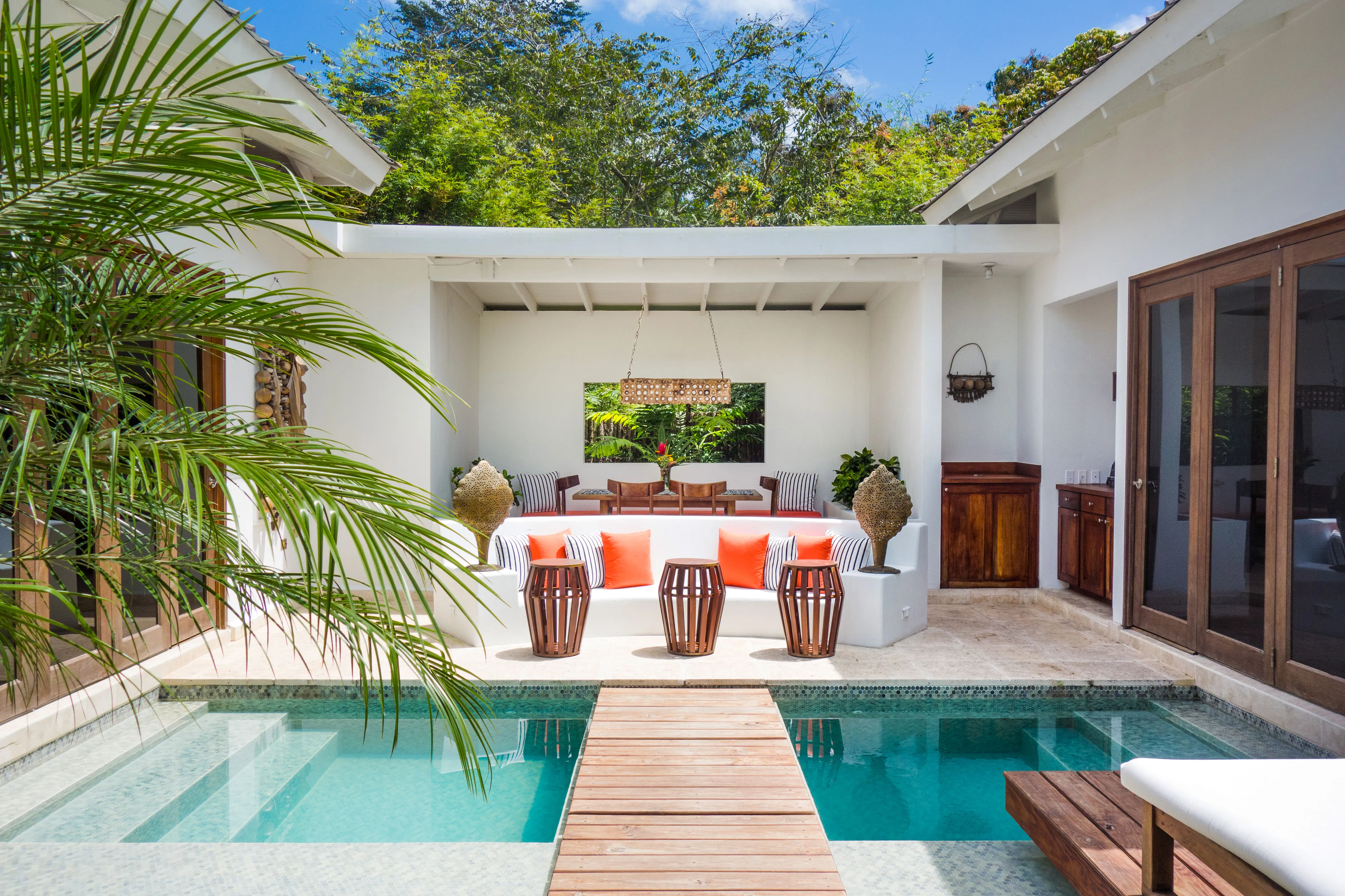 Room Exterior, garden and plunge pool