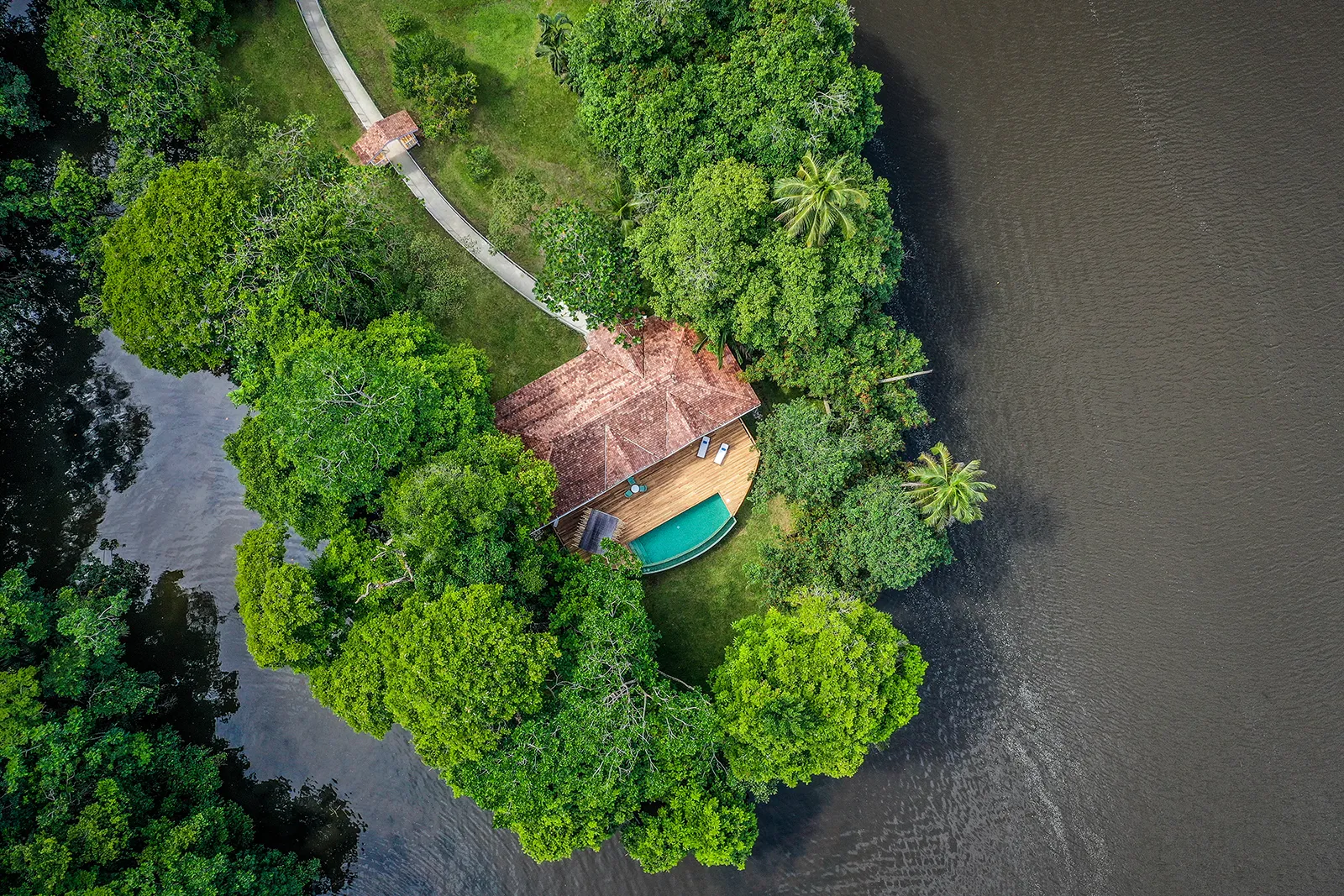 Tortuga lodge aerial