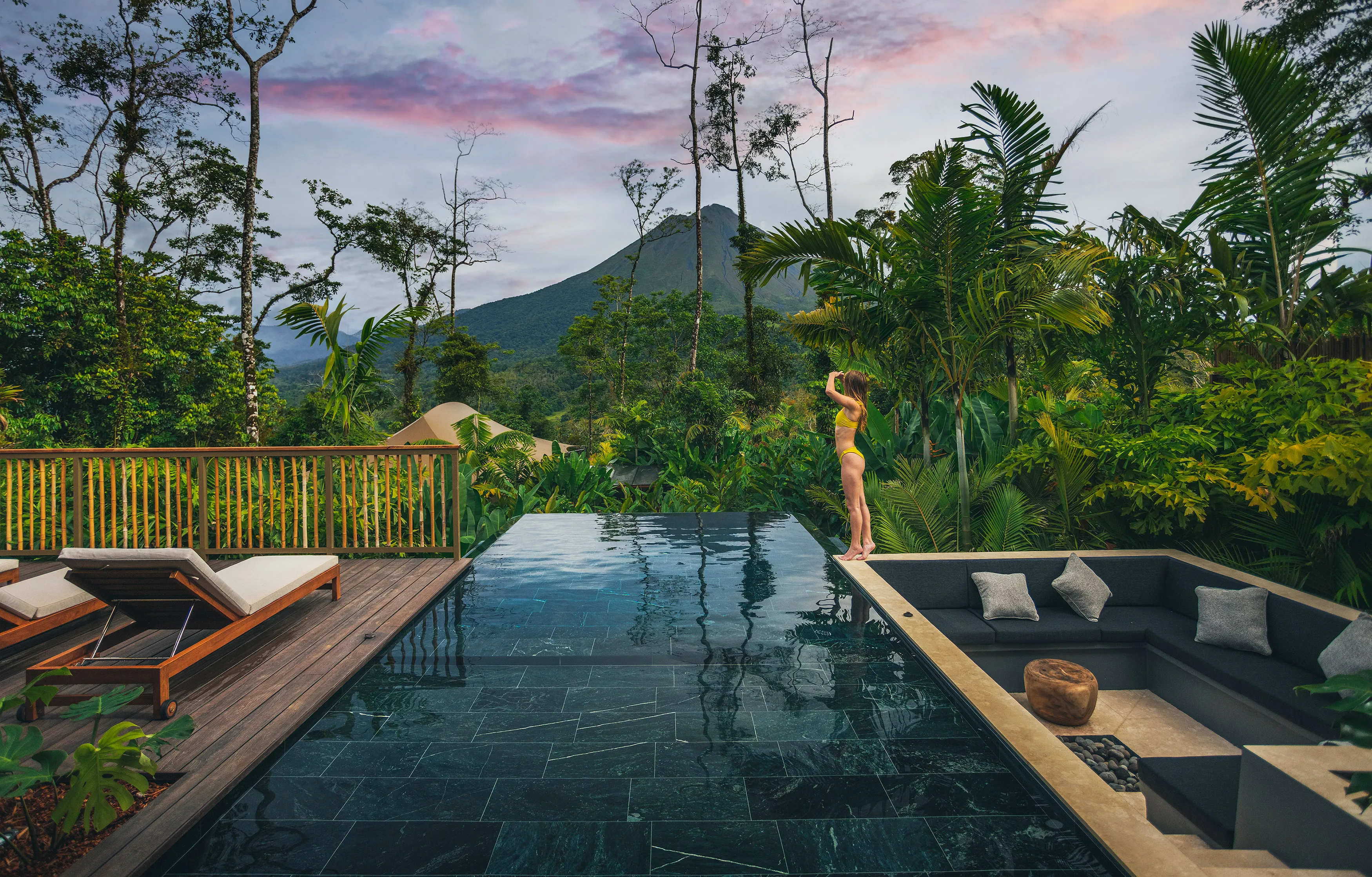 Arenal Volcano view from Nayara Tented camp