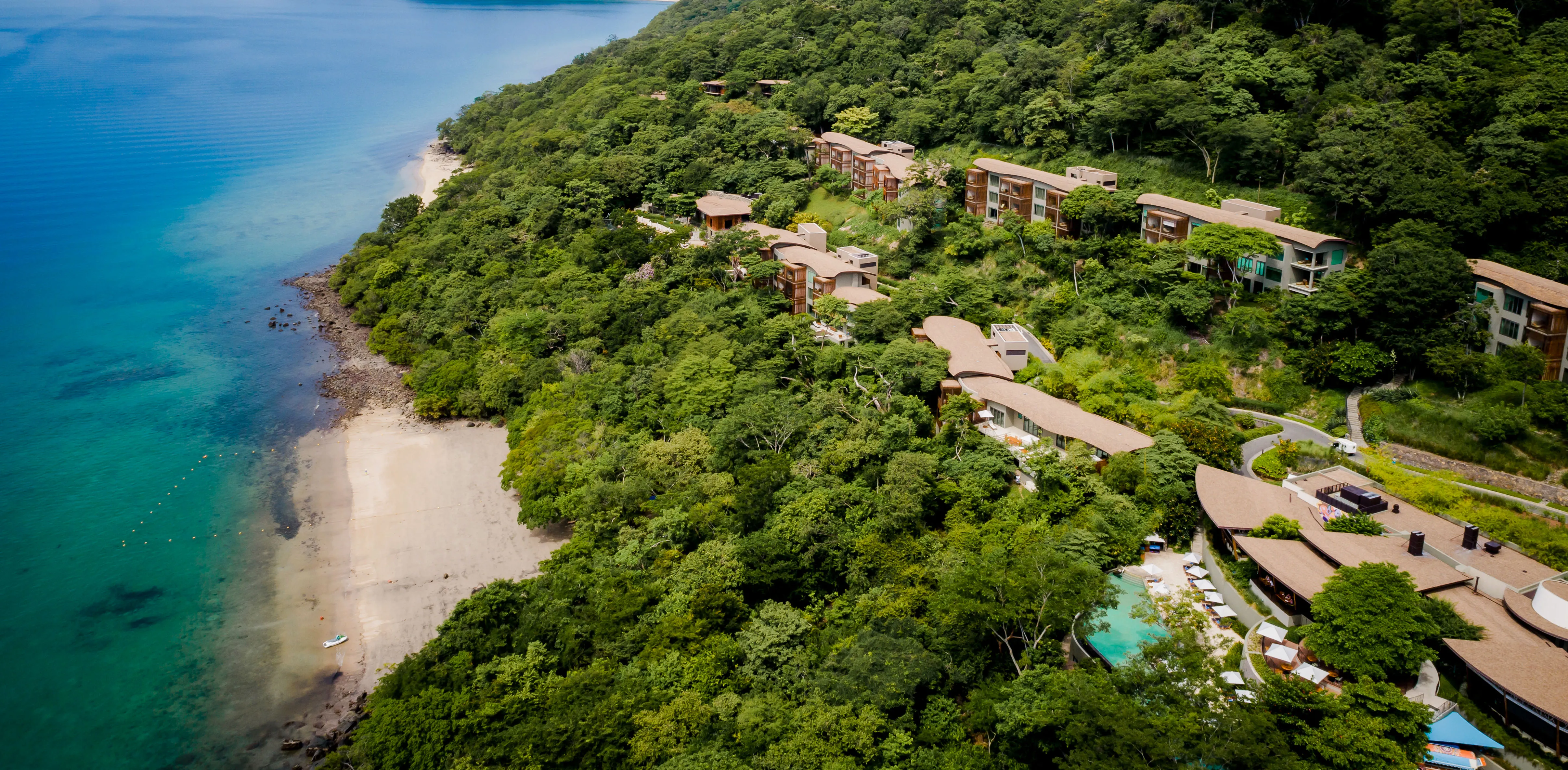 Aerial view of the property at Andaz