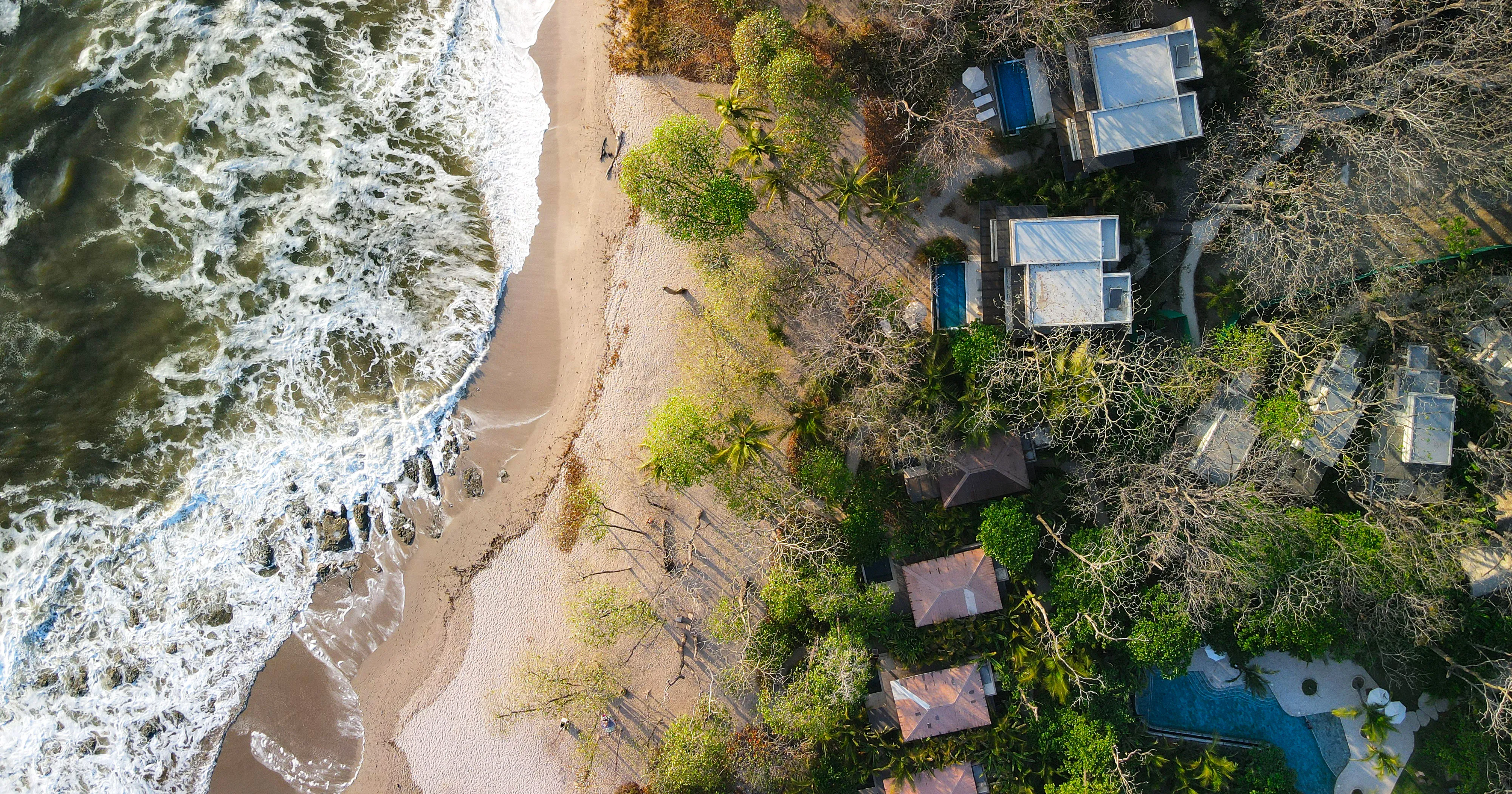 Aerial Nantipa and beach