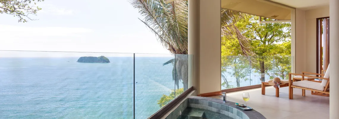 Jacuzzi and view from rooms